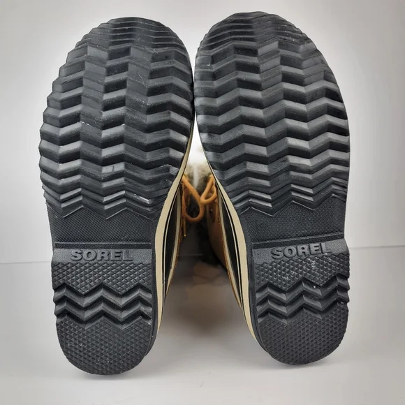 Sorel Boots Joan of Arctic Waterproof Winter Faux Fur Tall Insulated Tan Suede - Picture 11 of 14